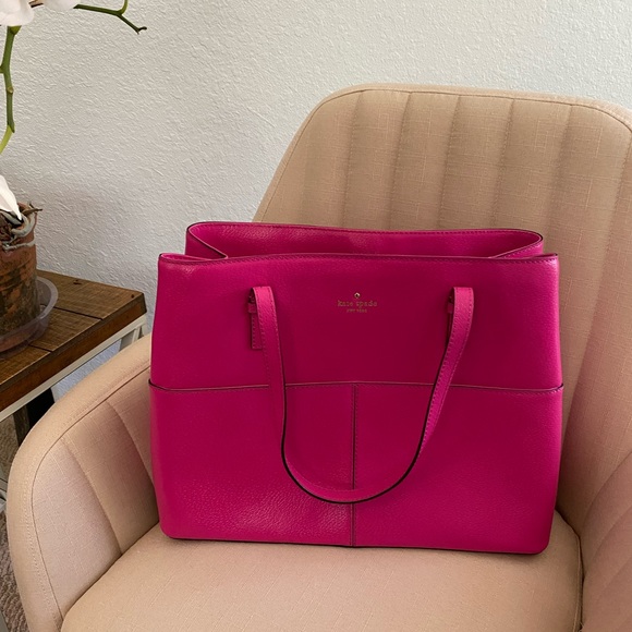 kate spade Handbags - Kate Spade, large tote/briefcase, hot pink